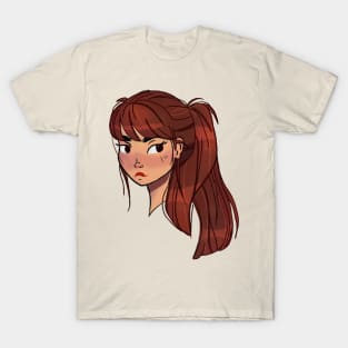 Pony tale girl illustration T-Shirt